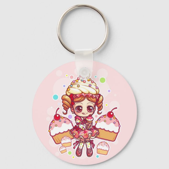 Porte-clés Porte - clé Cupcake-chan (Recto)