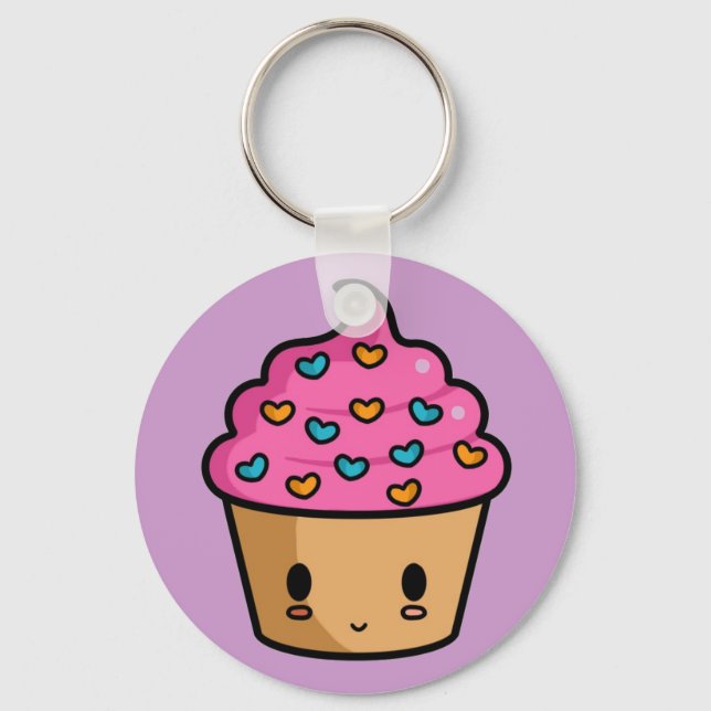 Porte-clés Porte - clé Cupcake Lover (Recto)