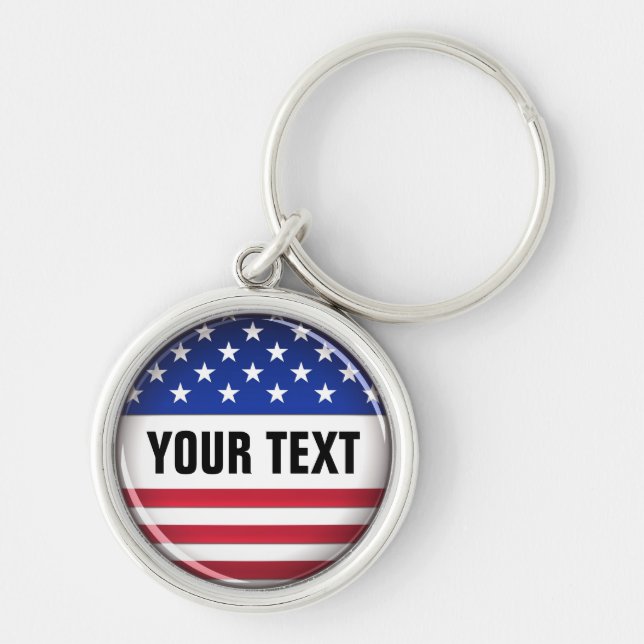 Porte-clés Porte - clé customisé des Etats-Unis (Devant)