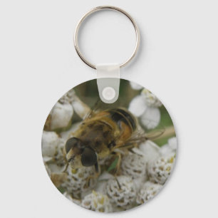 Porte-clés Porte - clé d'abeille et de fleurs de miel
