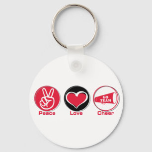 Porte-clés porte - clé d'acclamation d'amour de paix