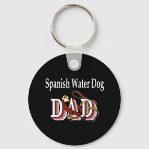 Porte-clés porte - clé DAD de DOG d'eau espagnole