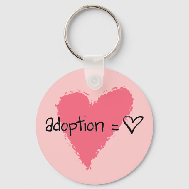 Porte-clés Porte - clé d'adoption (Recto)