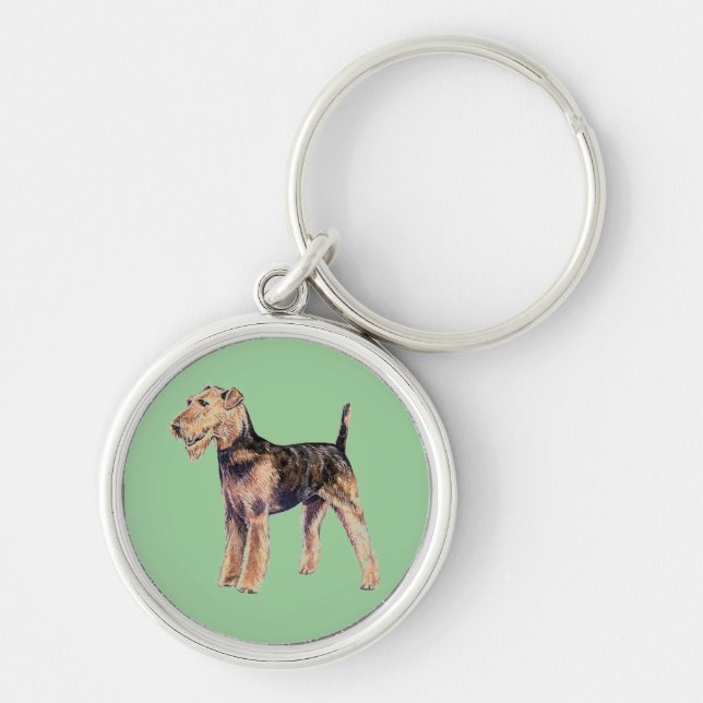 Porte-clés Porte - clé d'Airedale Terrier (Devant)