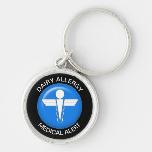 Porte-clés Porte - clé d'alerte Médicale d'allergie laitière