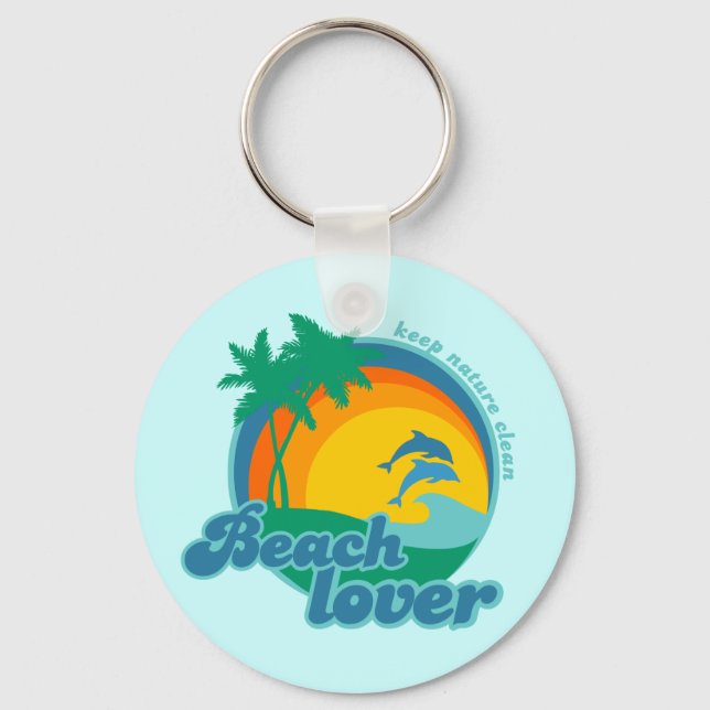 Porte-clés Porte - clé d'amour de plage (Recto)