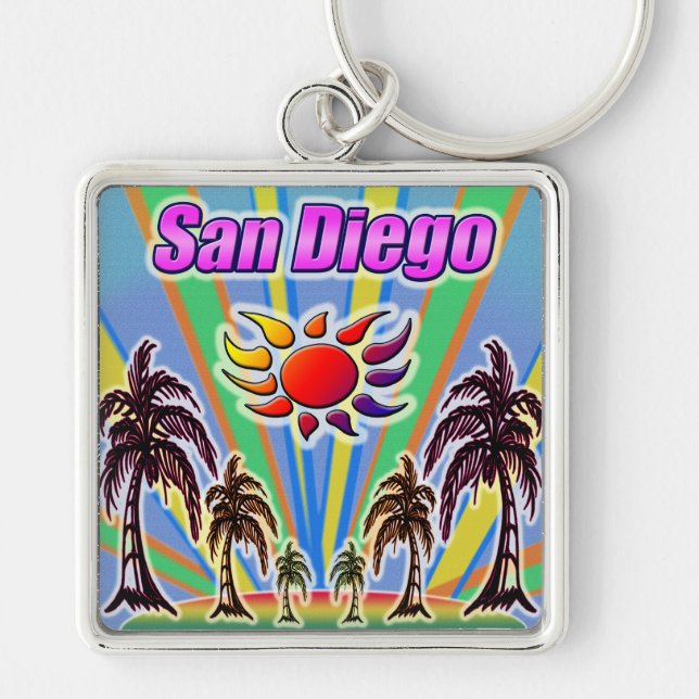 Porte-clés Porte - clé d'amour d'été de San Diego (Devant)