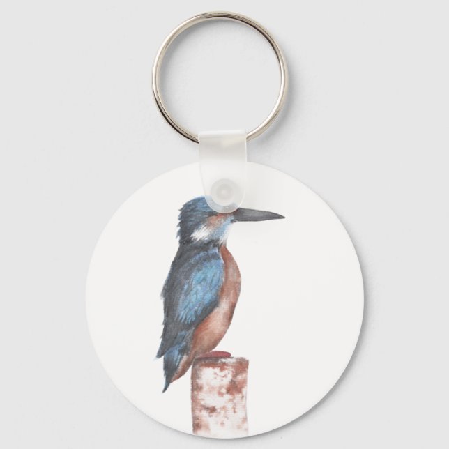 Porte-clés Porte - clé d'aquarelle Kingfisher (Recto)