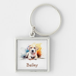 Porte-clés Porte - clé d'aquarelle Labrador Retriever