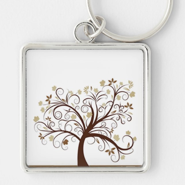 Porte-clés Porte - clé d'arbre d'automne (Devant)