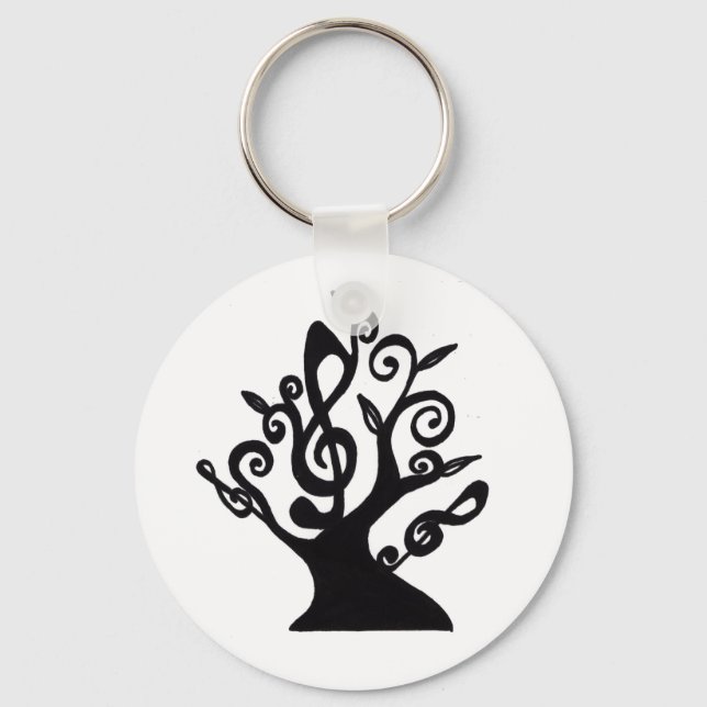 Porte-clés Porte - clé d'arbre musical (Recto)