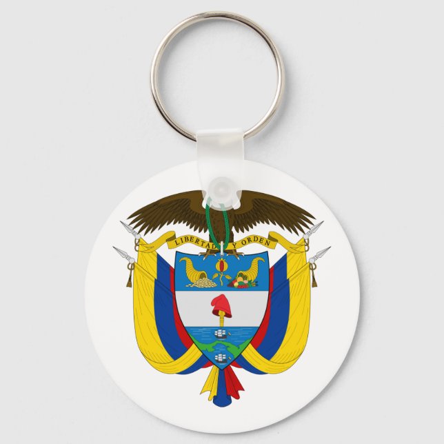 Porte-clés Porte - clé d'armoiries de Colombie (Recto)