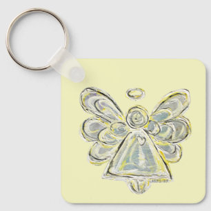 Porte-clés Porte - clé d'art Angel du gardien de lumière blan
