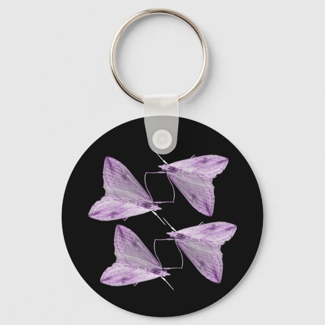 Porte-clés Porte - clé d'art pourpre Moth (Recto)