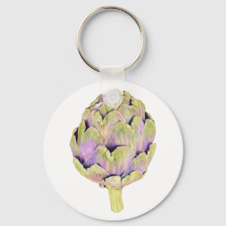 Porte-clés Porte - clé d'artichauts violets