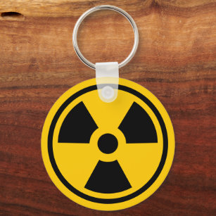 Porte-clés Porte - clé d'avertissement de radioactivité