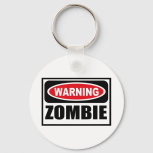 Porte-clés Porte - clé d'avertissement de ZOMBI