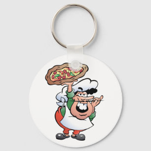 Porte-clés Porte - clé de Baker de pizza