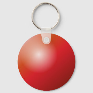 Porte-clés porte - clé de balle rouge 3D