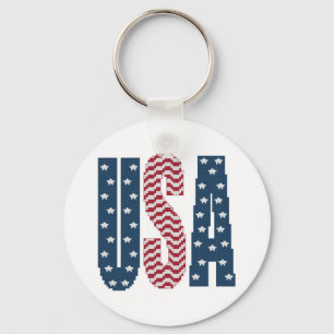Porte-clés Porte - clé de bannière étoilée des Etats-Unis