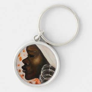 Porte-clés Porte - clé de beauté africaine - Peinture