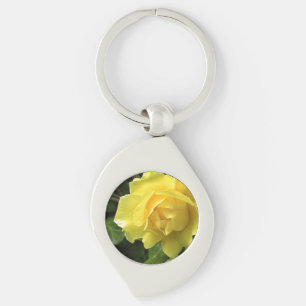 Porte-clés Porte - clé de beauté de rose jaune