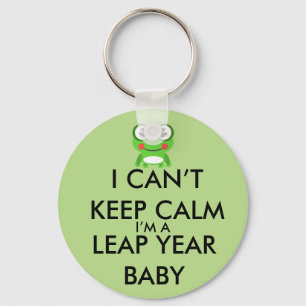 Porte-clés Porte - clé de bébé de jour intercalaire d'année