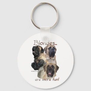 Porte-clés Porte - clé de blondes de mastiff