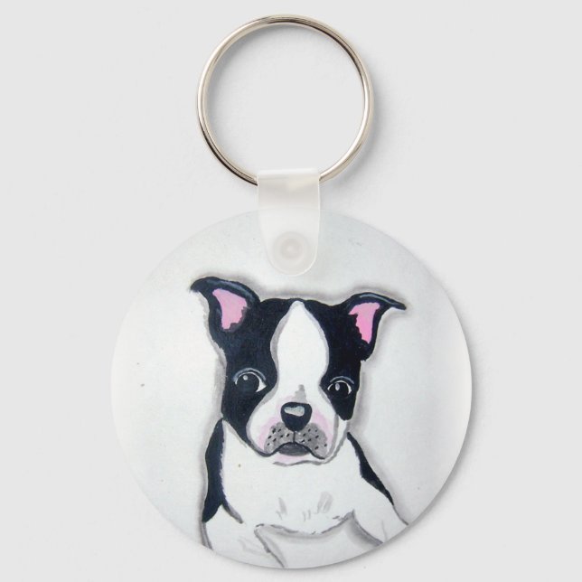 Porte-clés Porte - clé de Boston Terrier (Recto)