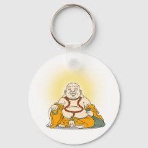 Porte - clé de Bouddha Maitreya souriant