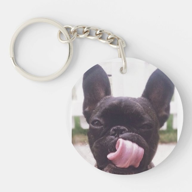 Porte-clés Porte - clé de bouledogue français (Devant)