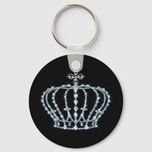 Porte-clés Porte - clé de bouton de couronne de diamant