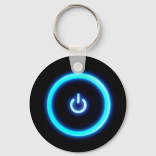 Porte-clés porte - clé de bouton de puissance