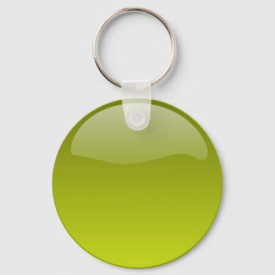 Porte-clés Porte - clé de bouton jaune brillant