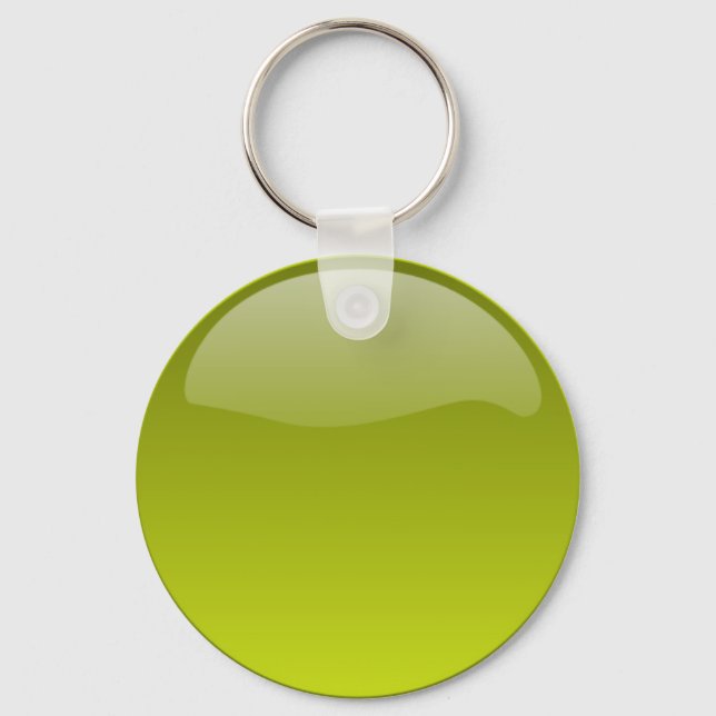 Porte-clés Porte - clé de bouton jaune brillant (Recto)