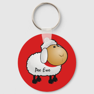 Porte-clés Porte - clé de brebis de pipi de moutons
