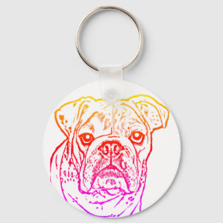 Porte-clés Porte - clé de bulldog anglais
