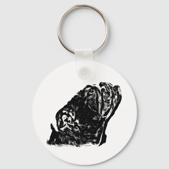 Porte-clés Porte - clé de bulldog anglais (Recto)