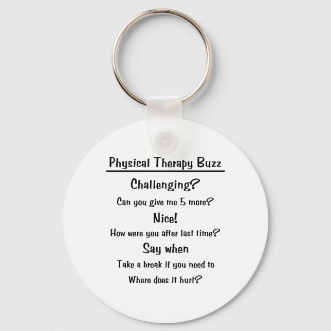 Porte-clés Porte - clé de buzz de thérapie physique (Recto)