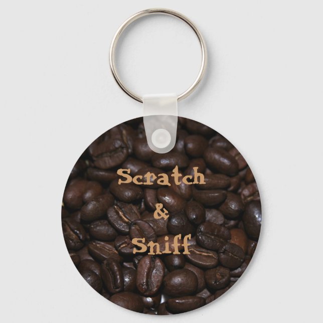 Porte-clés Porte - clé de café Scratch & Sniff (Recto)