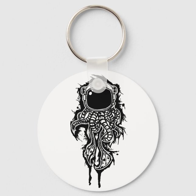 Porte-clés porte - clé de calmar spatial (Recto)