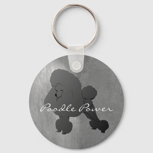 Porte-clés Porte - clé de caniche noir (Recto)