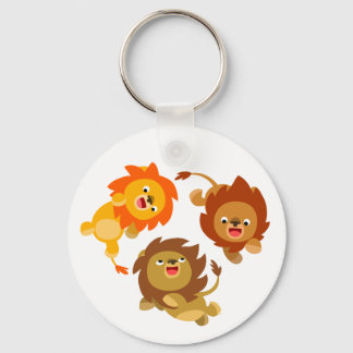 Porte-clés Porte - clé de caricature lions mignon sans poids