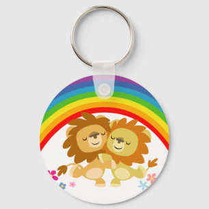 Porte-clés Porte - clé de caricatures Tango-Cute Arc-En-Ciel