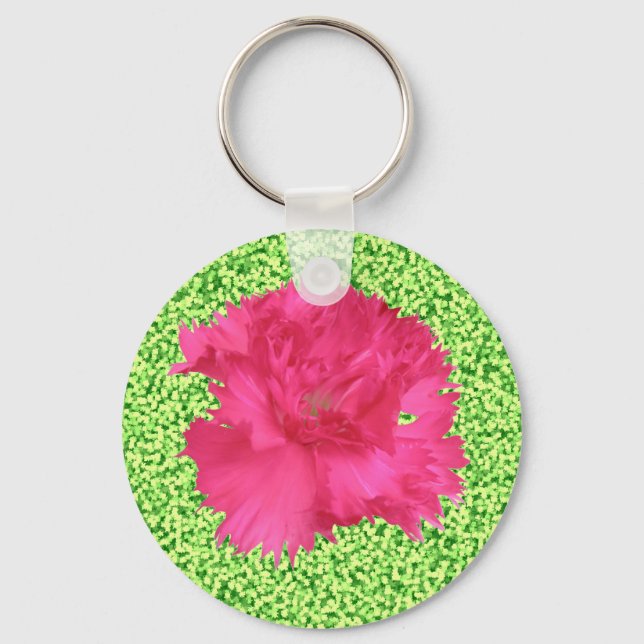 Porte-clés Porte - clé de carnation rose (Recto)