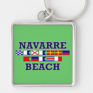 Porte-clés Porte - clé de carré de plage de la Navarre
