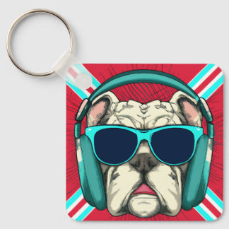Porte-clés Porte - clé de Carré en métal Groove Pup