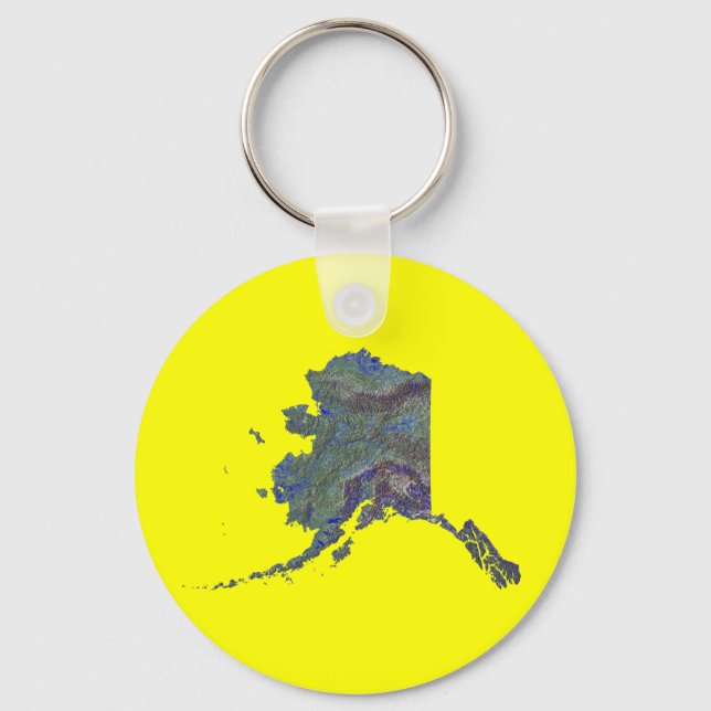 Porte-clés Porte - clé de carte Alaska (Recto)