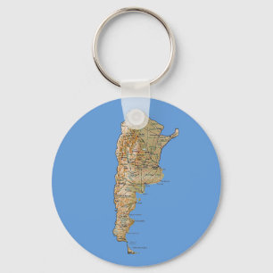 Porte-clés Porte - clé de carte Argentine