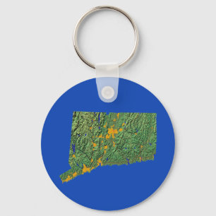 Porte-clés Porte - clé de carte Connecticut